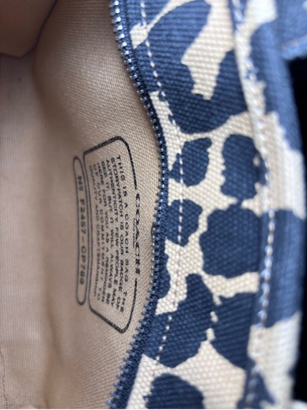 COACH Leopard Canvas Tote 26 - Tan & Black